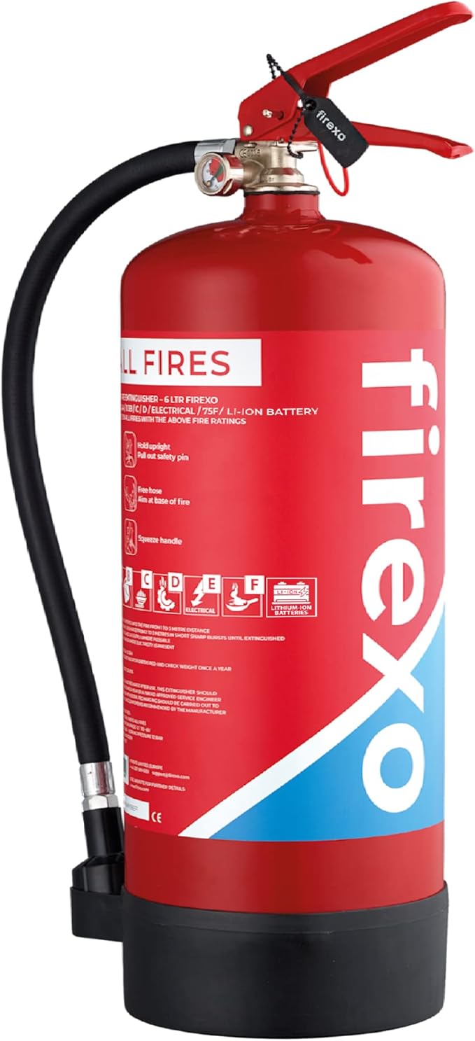 Firexo 6L Feuerlöscher für alle Brände 6L, 7 in 1 Feuerlöscher für alle ...