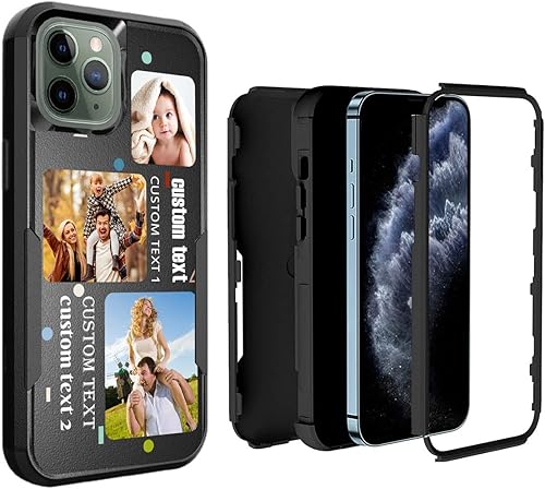 Vista 65 de Funda de teléfono con fotos personalizada para iPhone 11 Pro Max, diseño de collage de imágenes personalizadas, fundas personalizadas para impactos