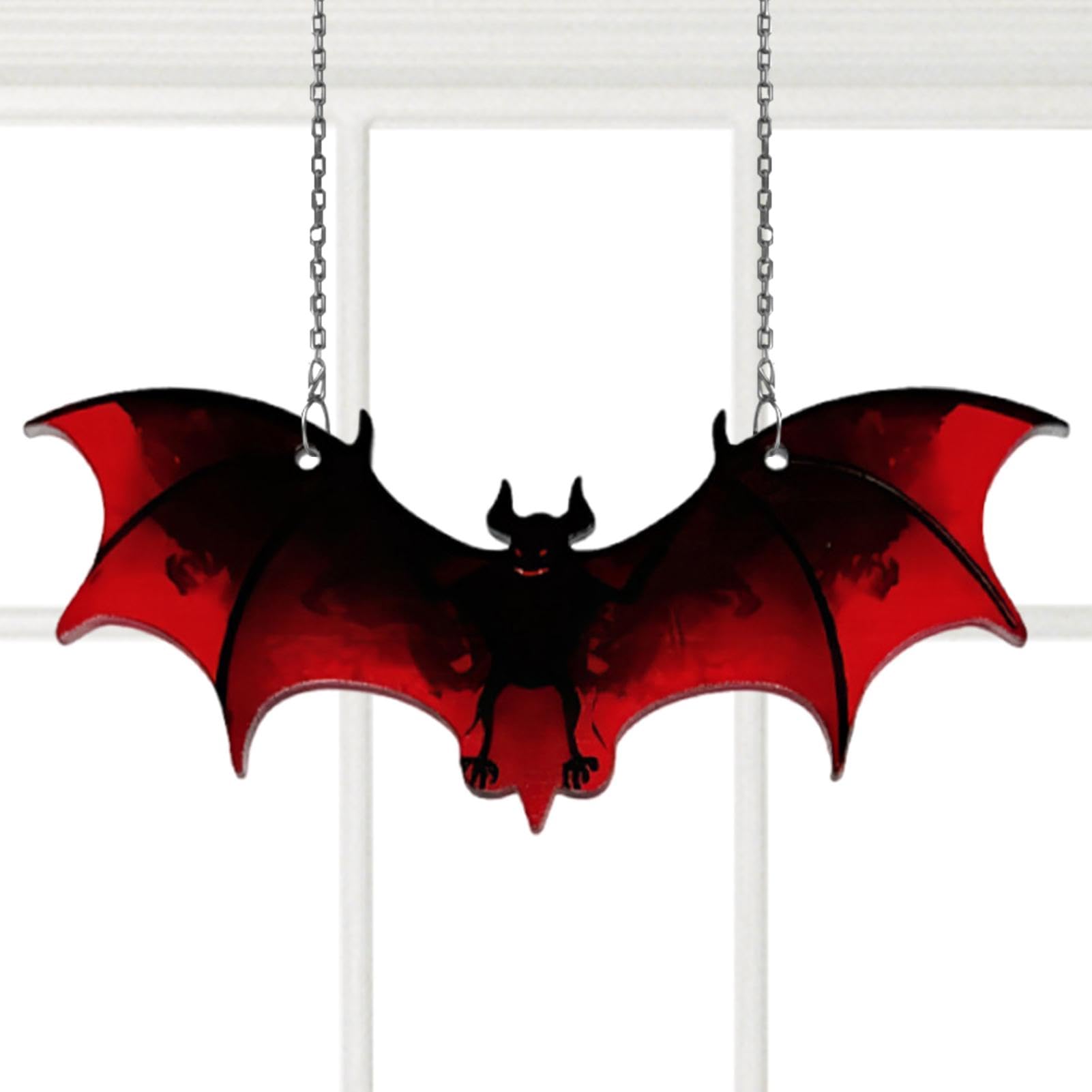 Attrape-Soleil Gothique pour Chauve-Souris, Attrape-Soleil pour fenêtre, Fenêtre Acrylique Coloré Mur Art - Art Mural Effrayant de fête d'Halloween fabriqué à la Main pour Thanksgiving, Halloween Attrape-Soleil Gothique pour Chauve-Souris, Attrape-Soleil pour fenêtre, Fenêtre Acrylique Coloré Mur Art - Art Mural Effrayant de fête d'Halloween fabriqué à la Main pour Thanksgiving, Halloween