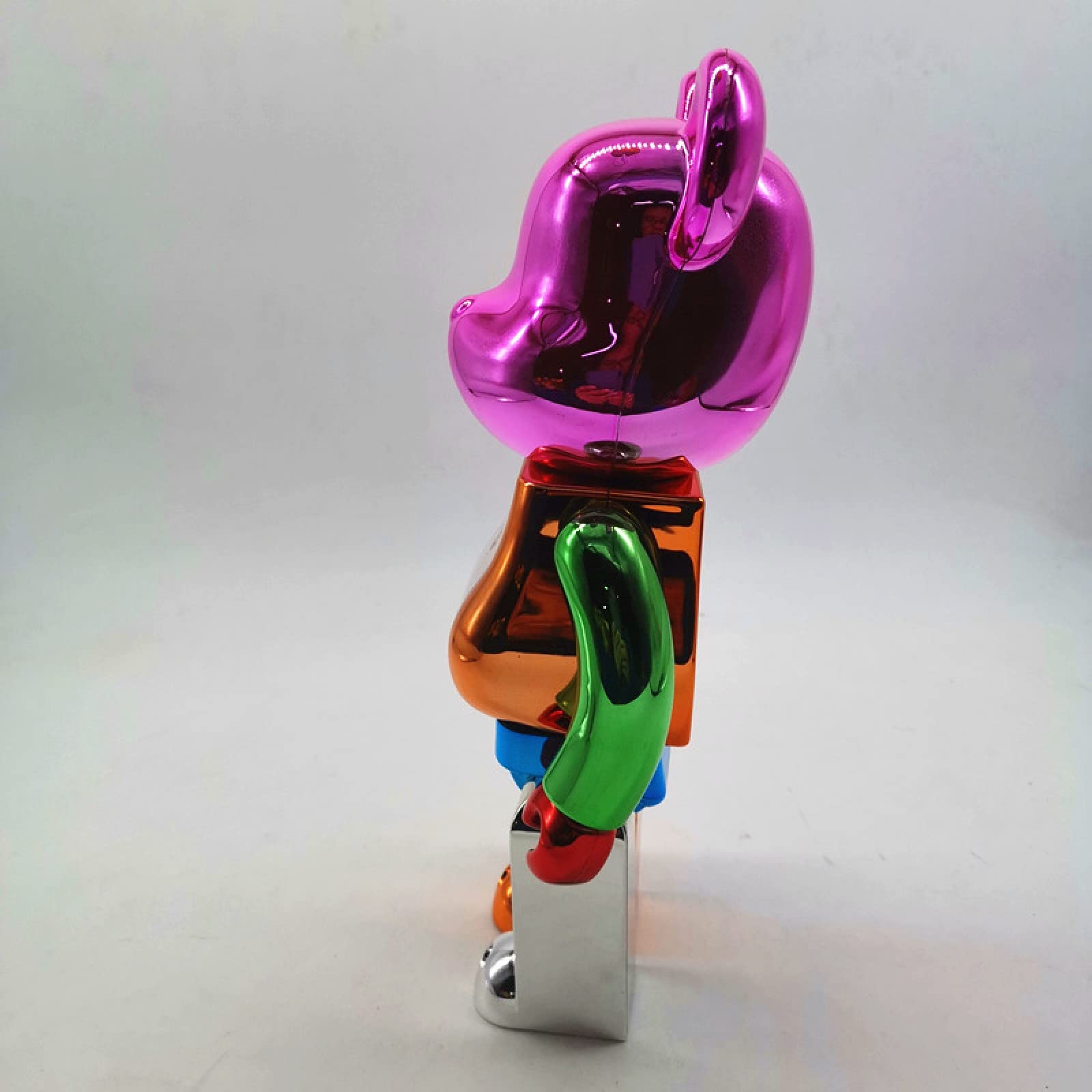 Fashion Bearbrick, 400% Bape ELETTROPLATING Over Overs BROCCHI di OVERSE, Scultura di Fashio GIOCHIO RACCHIBILI Made