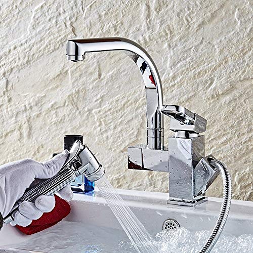 Robinet d'eau chaude et froide avec mitigeur monté sur le pont