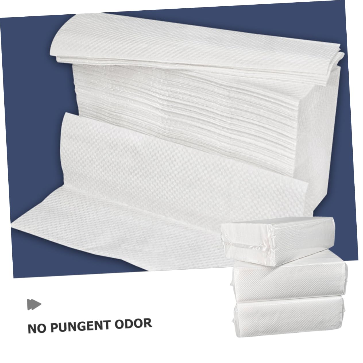Asciugamani di Carta Multiuso per Bagno, 5 Buste, Bianco | Carta Assorbente ad Acqua, Uso in Cucina e Ristorazione, 120 Fogli Complessivi