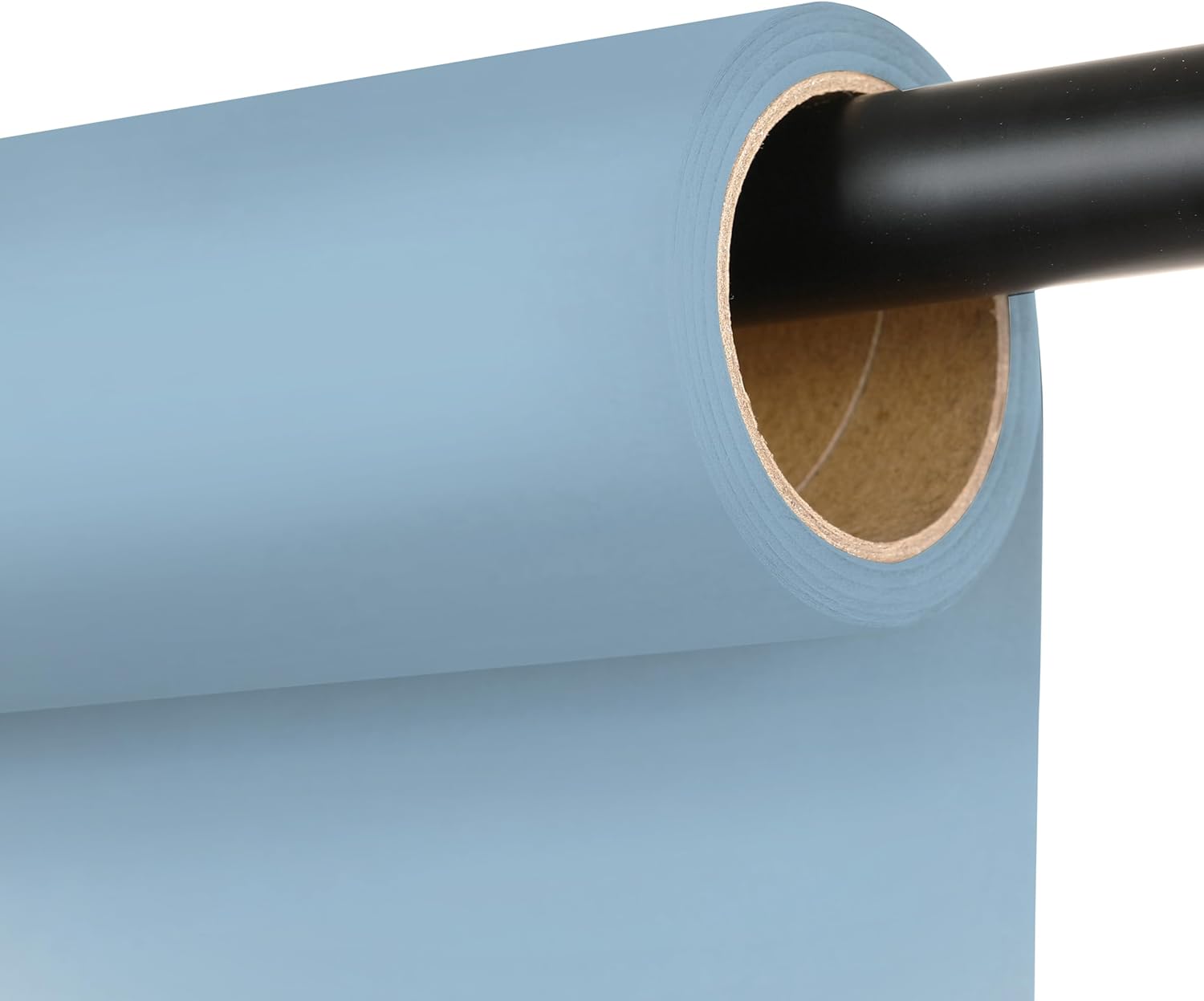 Seamless Photography Background Paper Roll, Blue Photo Paper Backdrop for Photography, Video and Streaming (Sky Blue, 107\" x32') 107\" x32' Sky Blue