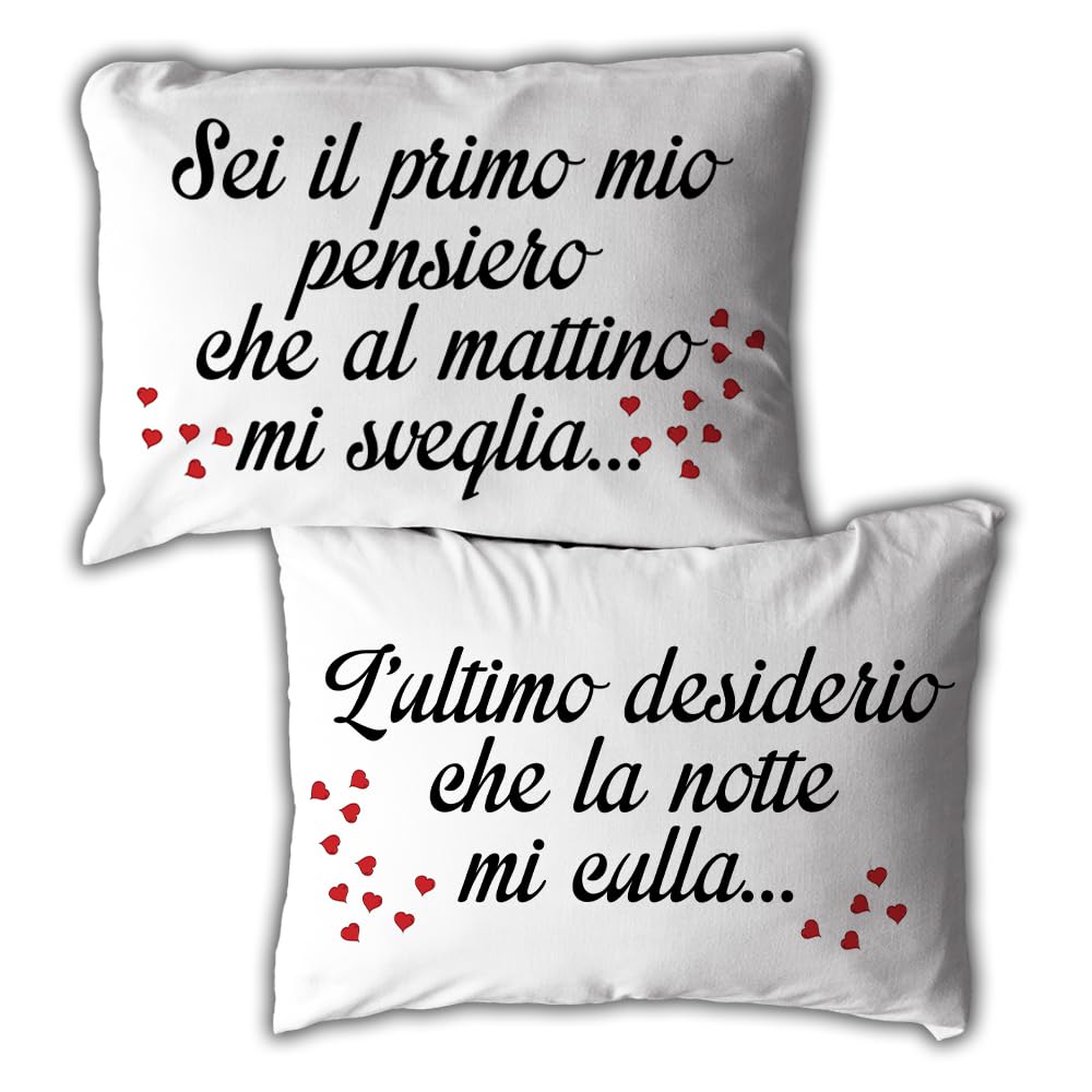 MoonWorks® Federa per cuscino arcobaleno Tutto sarà buon coraggio