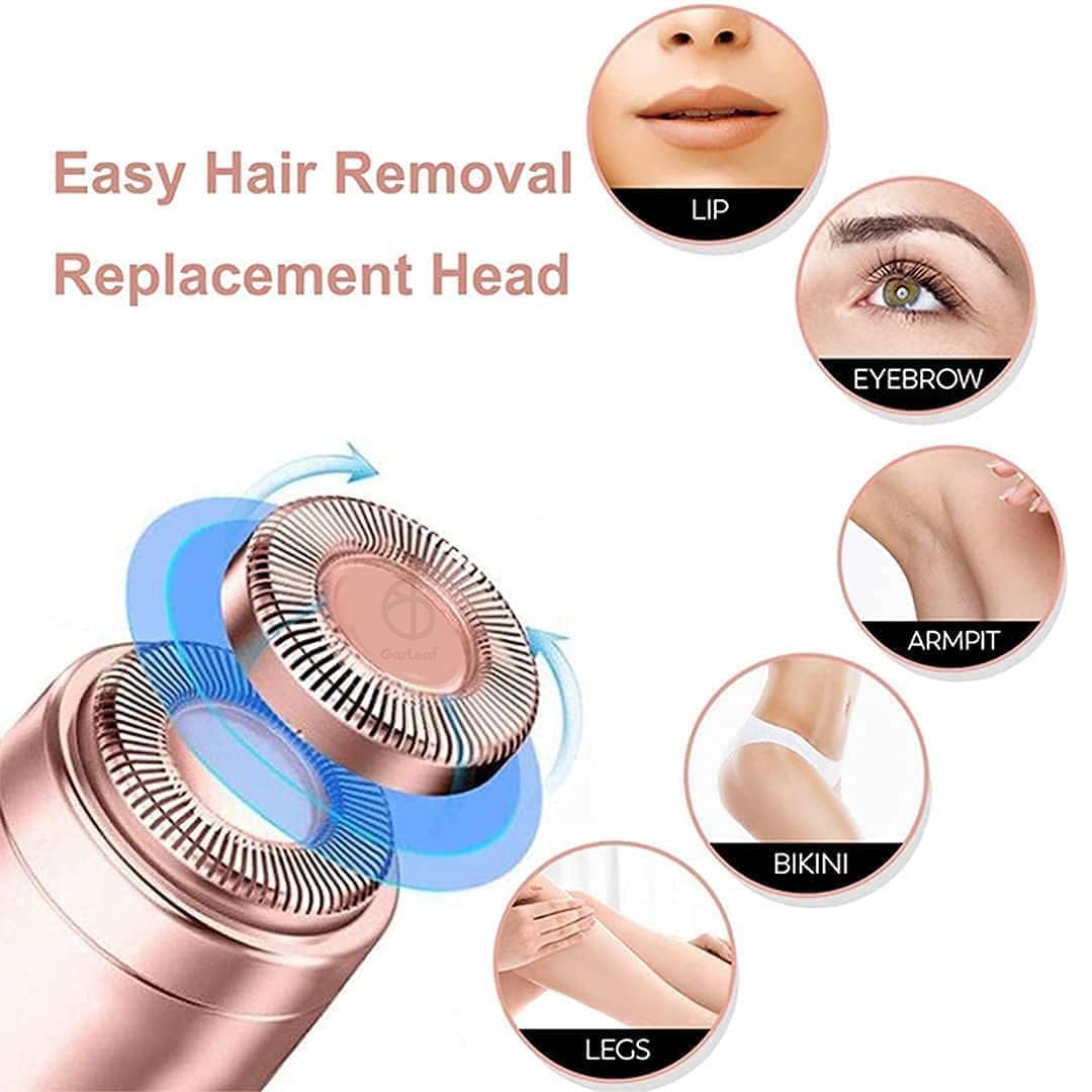 Red-Rubby Facial hair remover machine for women - face, chin, cheek, eyebrow, upper lip hair remover for women, Mini Epilator trimmer Machine for face flawless without battery 1