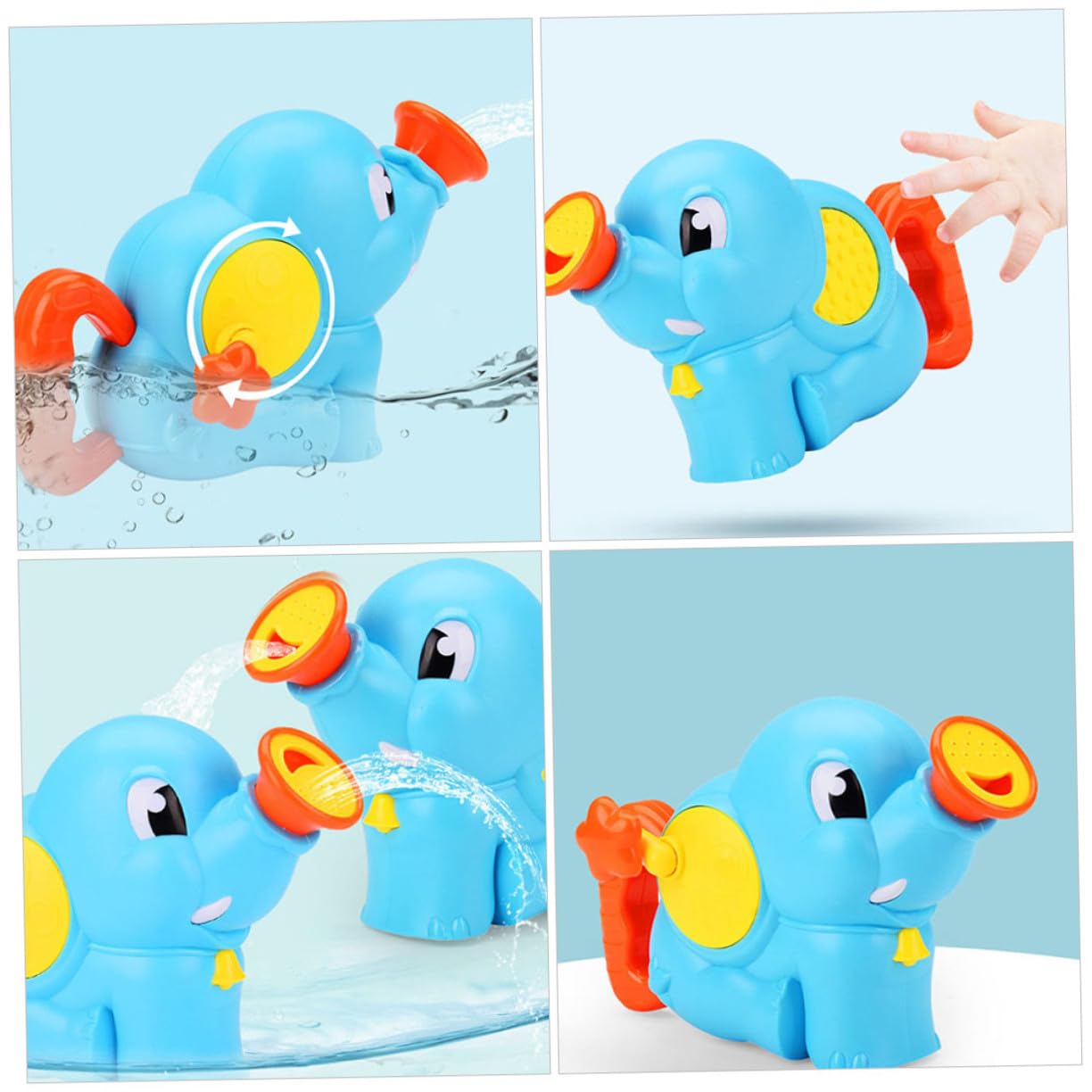 Giocattolo da Vasca a Forma di Animale in Plastica per Bambini | Funzione Spray D’acqua, Impugnatura Facile, per Bagnetto e Vasca, Leggero e Adatto