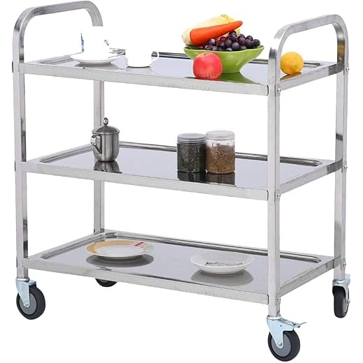 3 Tier Utility Cart with Wheels