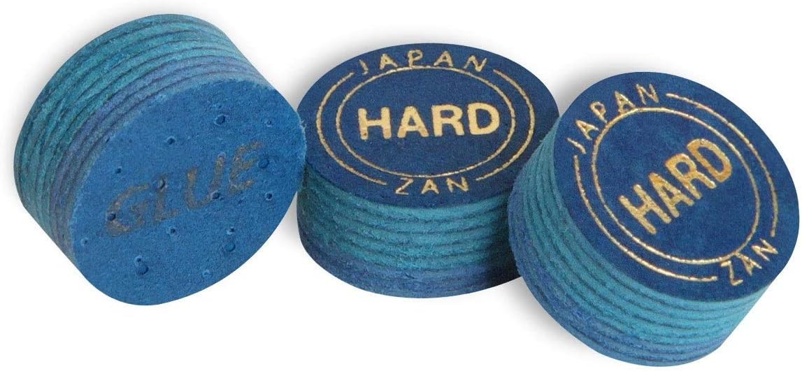 ZAN PLUS HARD Pool Billiard CUE TIP 8 Layers 13 or 14 mm GENUINE