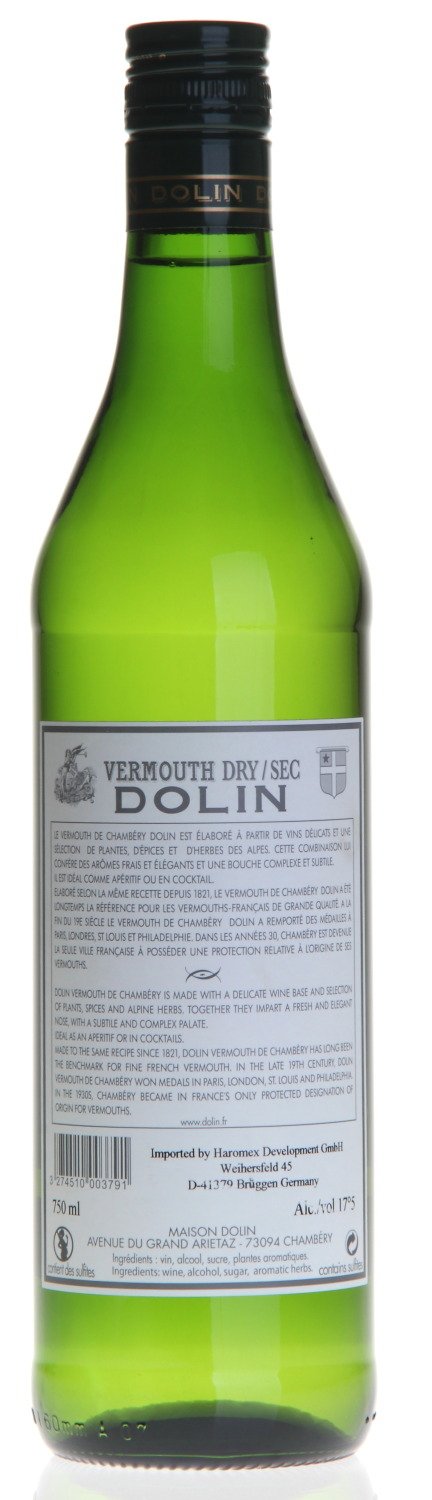 Dolin Vermouth Dry Wermut (3 x 0.75 l)