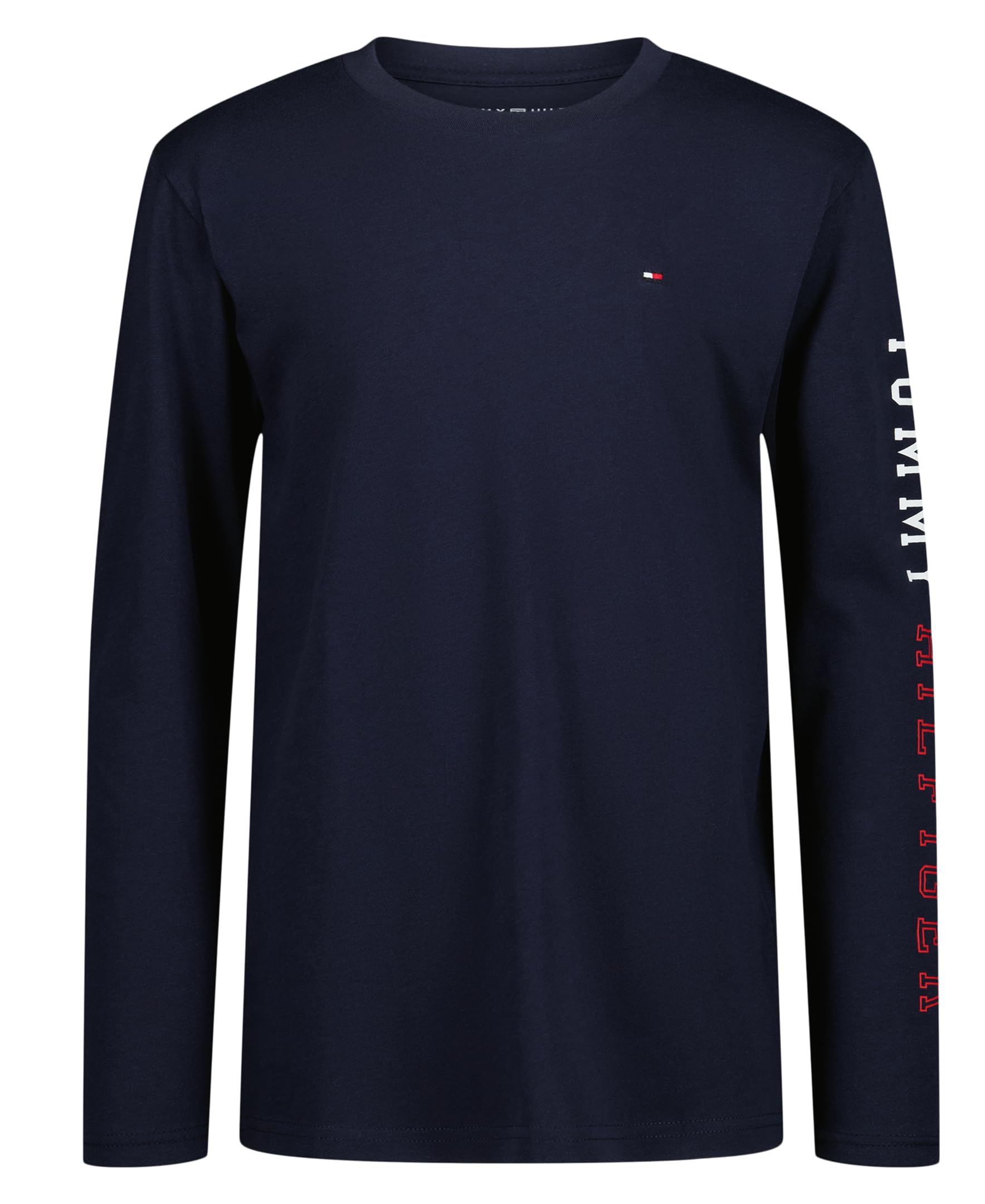 Tommy Hilfiger Boys' Long Sleeve Crew Neck T-Shirt