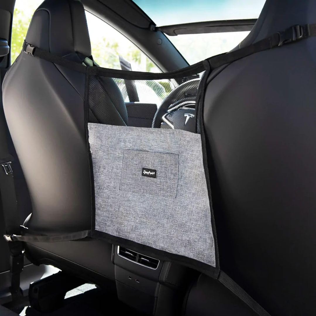 Zippy Paws Zp527 Adventure Car Front Seat Barrier Barrier, Grey - Image 3