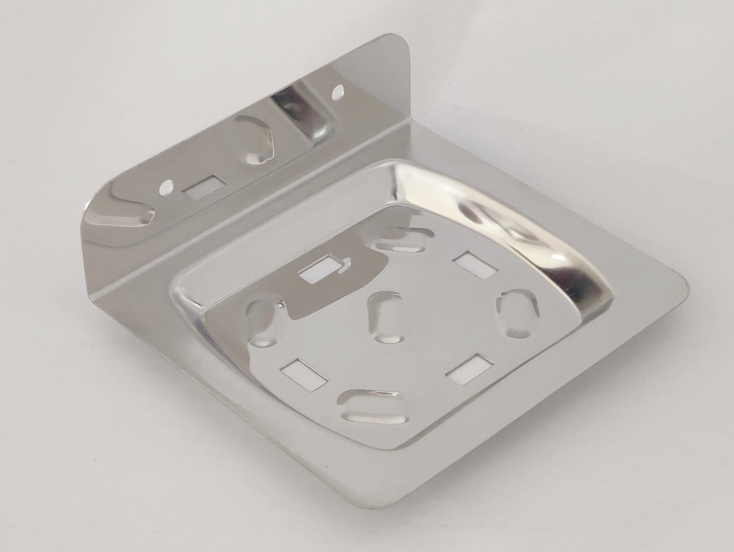 Stainless Steel Wall Mount Single Soap Dish with Indent and 4 Holes (B0C2KHLYX6) Amazon Price History, Amazon Price Tracker