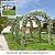 Multi-Size Large Garden Support Arch Frame Climbing Plant Arch Arbor for Flowers/Fruits/Vegetables (19.6ft x 7ft x 7.2ft)