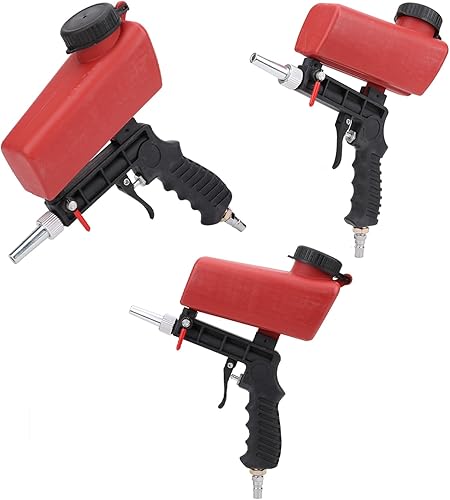 Pistola de chorro de sable alimentada por aire, kit de pistola de arena neumática para todos los proyectos de voladura, elimina pintura, mancha,