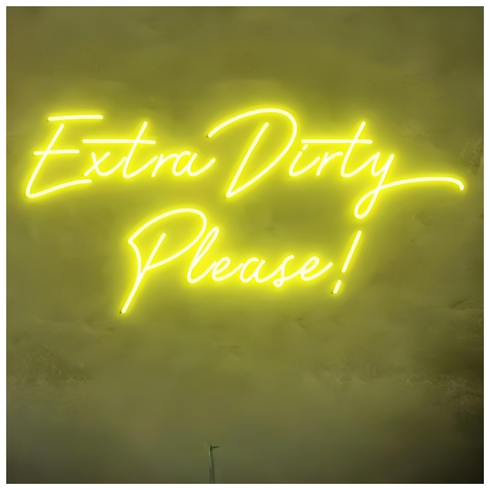 SHOUXI Sign Lamp Extra Dirty Please Neon Sign for Wall Decor, USB Powered Letter Neon Lights Suitable for Bar Party Wall Decor Night Lights(F,71X30CM)