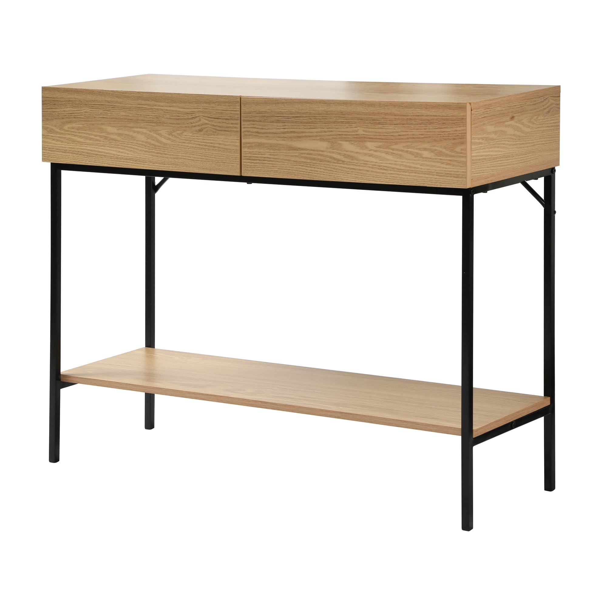 Casâme Console 2 Cassetti 1 Ripiano Decorazione in Legno - L100 cm