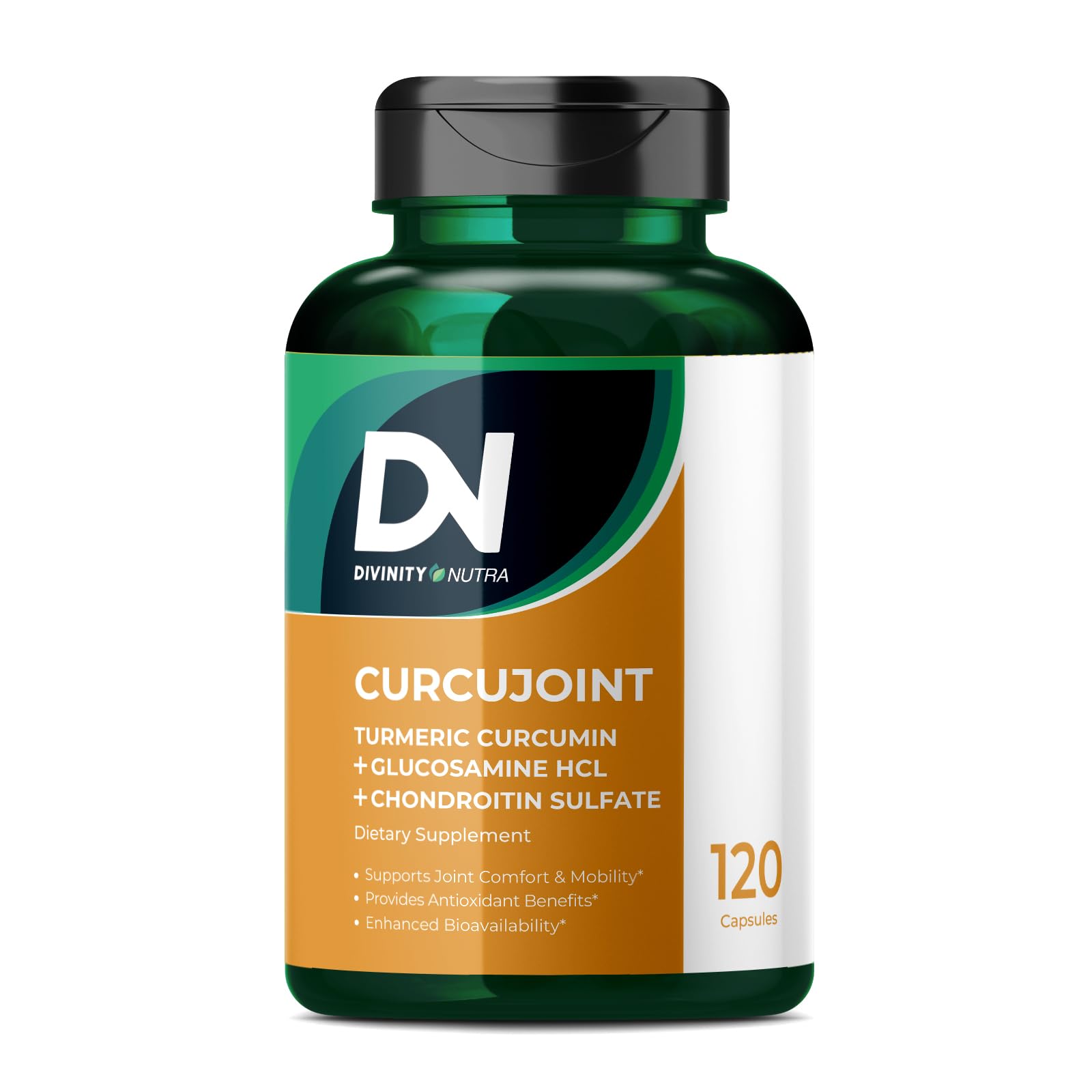 Turmeric Curcumin Supplement, Glucosamine Chondroitin Turmeric - Joint Support Supplement for Relief 120 Capsules Glucosamine Sulfate Joint Supplement 95% Standardized Curcuminoids