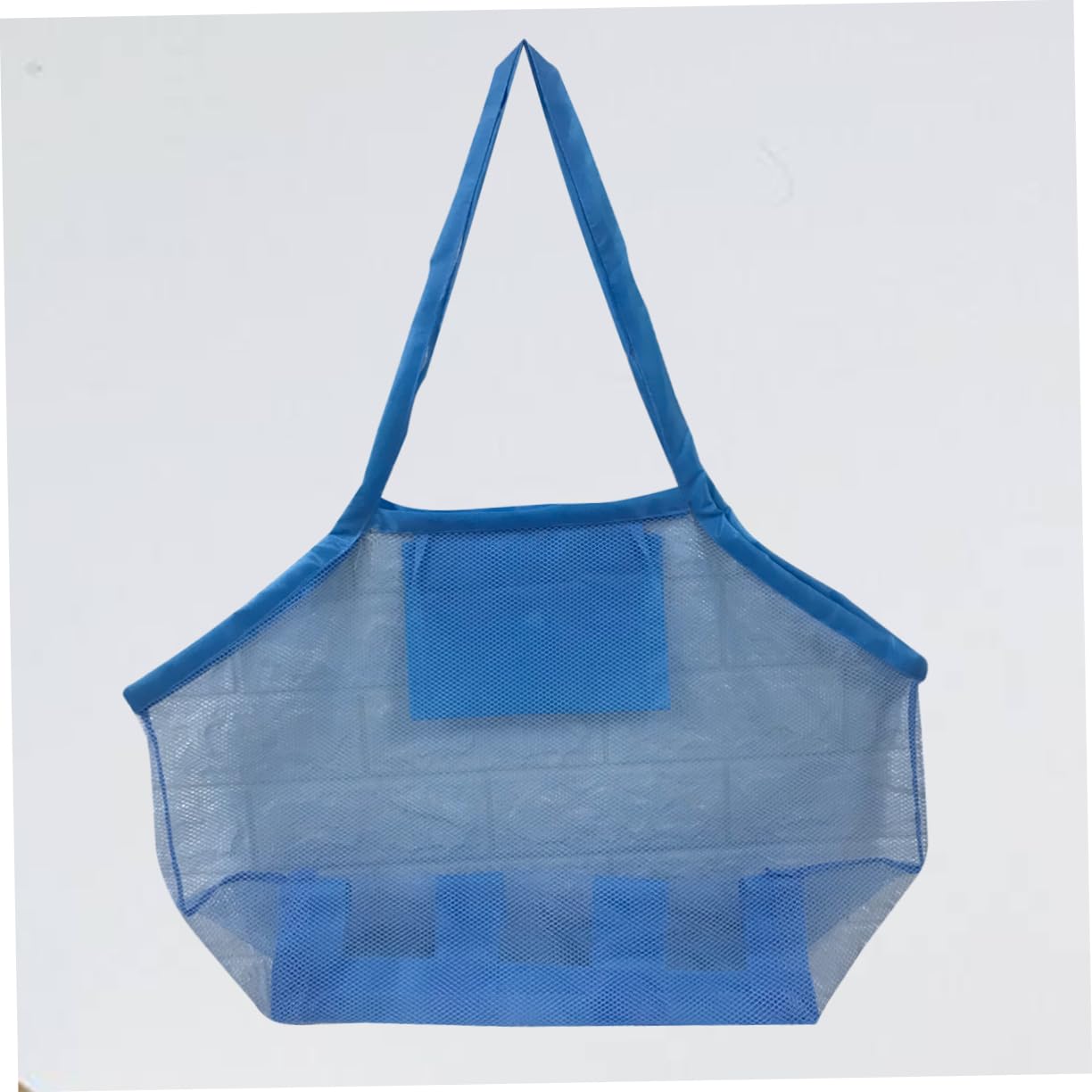 SOIMISS 3piezas Bolsa De Playa De Malla Para Niño Niña Tote Portátil Para Juguetes Para Actividades Al Aire Azul Oscuro y Aleatorio