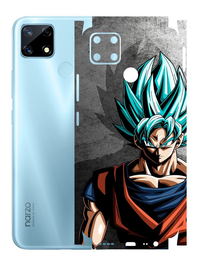 AtOdds - Realme Narzo 20 Mobile Back Skin Rear Screen Guard Protector Film Wrap (Coverage - Back+Camera+Sides) (Goku) (B0BNQBYLK3) Amazon Price History, Amazon Price Tracker