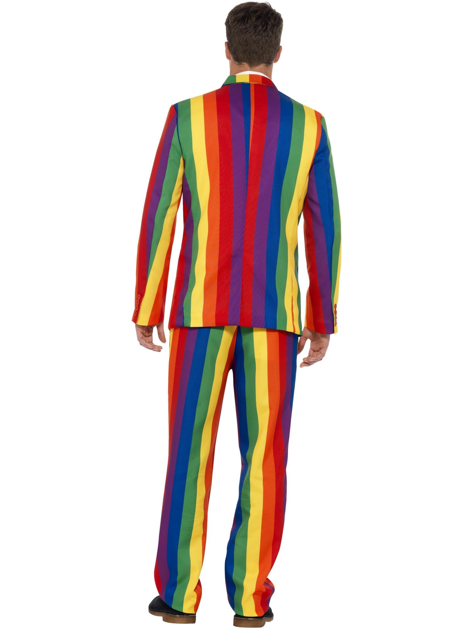 Smiffy's 27560L - Over The Rainbow Anzug mehrfarbige mit Jacke Hosen und Krawatte
