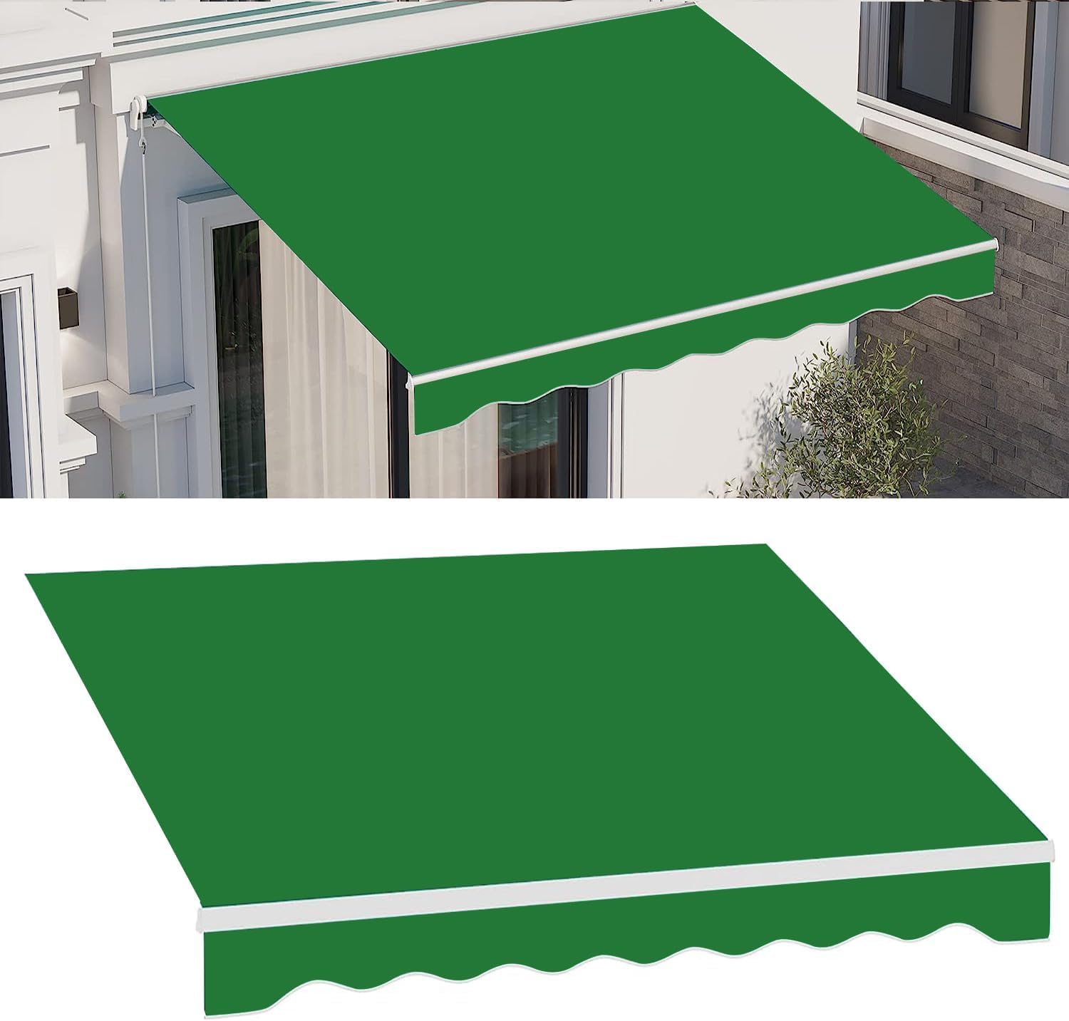 Toile d'auvent de rechange imperméable de 2 mètres pour réparer une couverture usée
