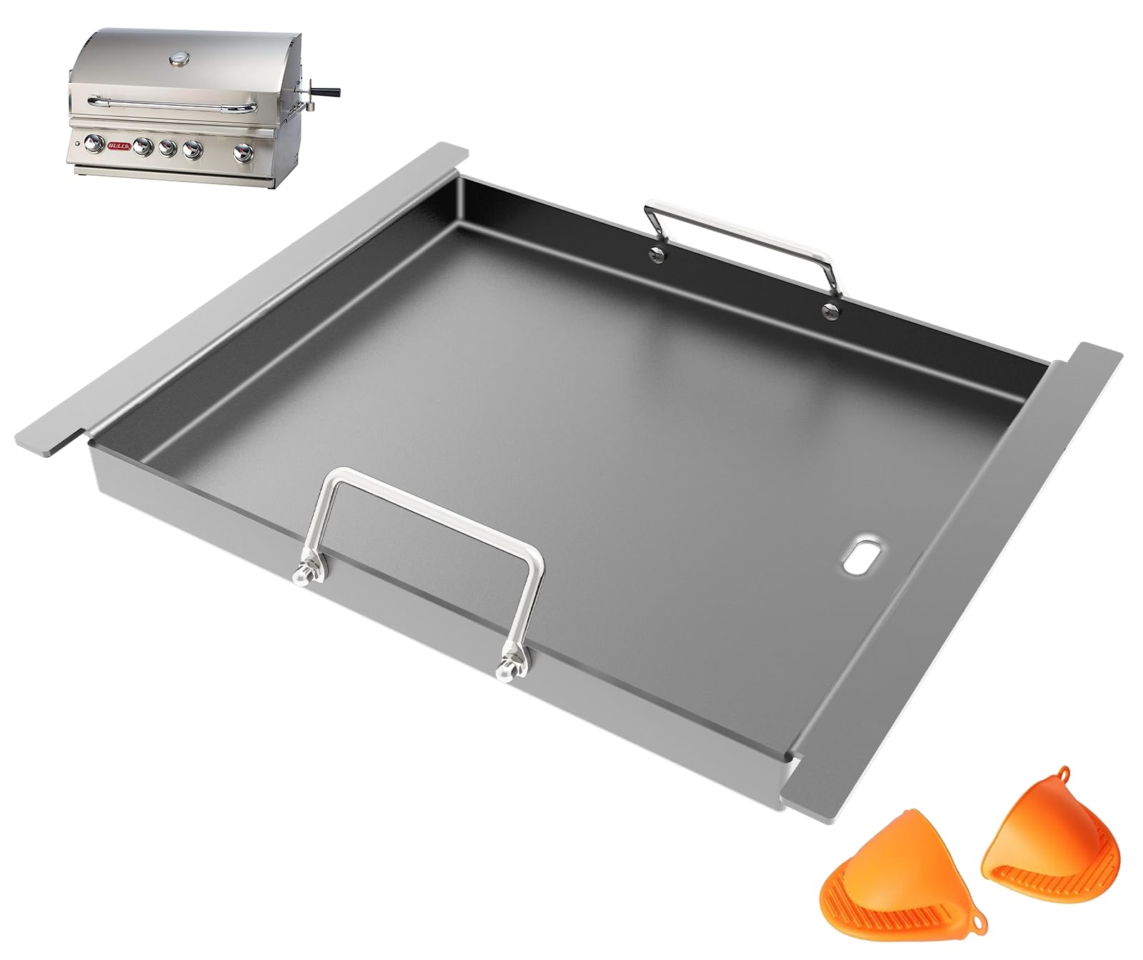 Half Size Griddle Insert for Bull Grill 4 Burner Angus 41628 47628 41629