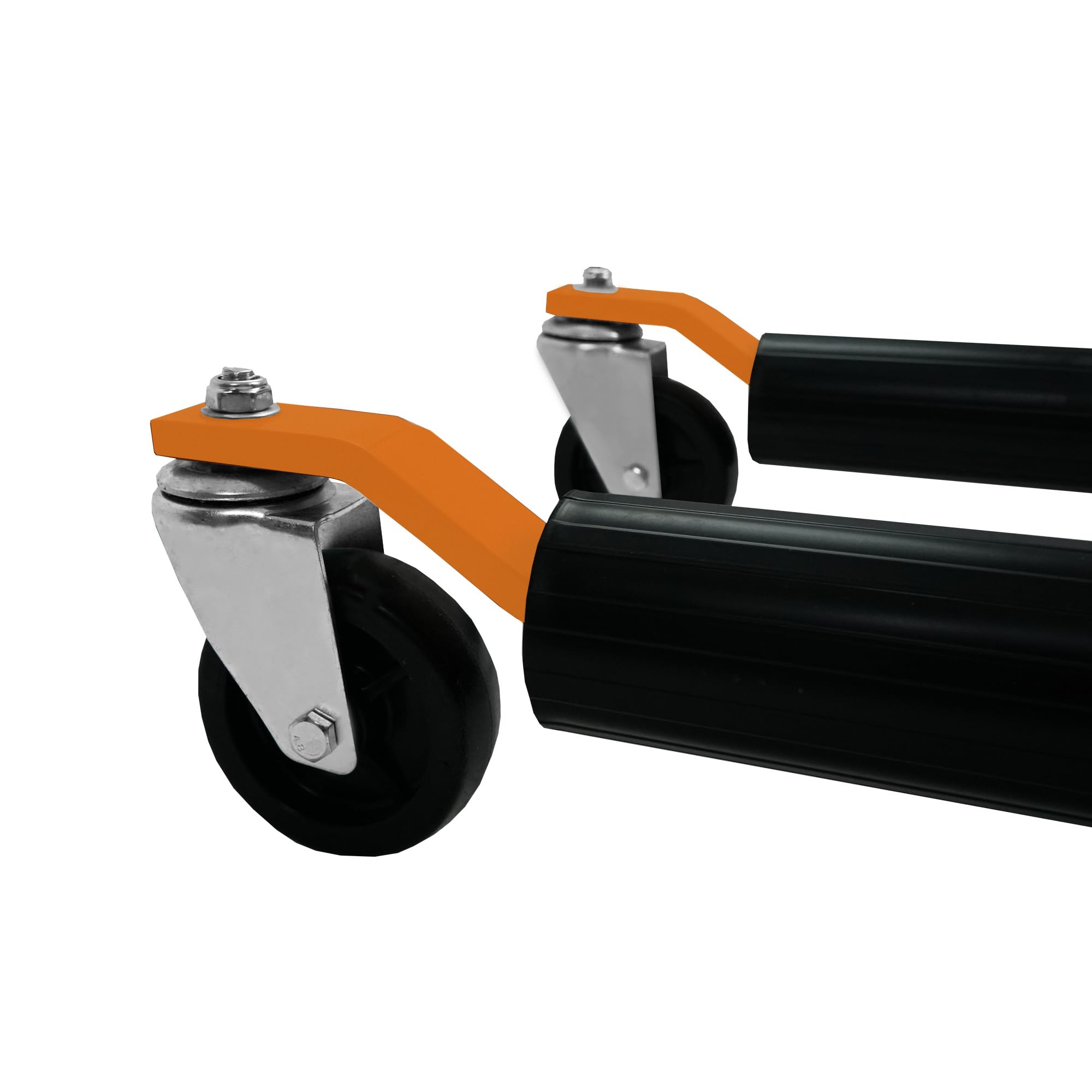 Pattini di Posizionamento Veicolo x 4 Sollevatore Idraulico Carrello Sposta Auto Capacità 680kg Cad. Pedale a Piede Ampiezza Fino a 10” Altezza Sollevamento 12” Rotazione 360°