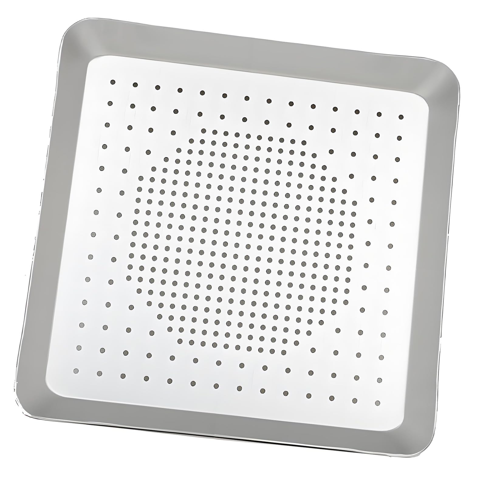 Mekalero Easy to Clean Square Pizza Baking Pan for Oven Aluminum Alloy Tray Bakeware for Home Restaurant Square Tray
