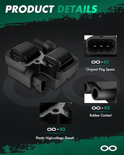 Miniatura 3 de SCITOO Paquete de 8 bobinas de encendido para Mercedes-Benz para Chrysler para Crossfire L6 V6 V8 automóviles aptos para OE UF359 C1444 C1361