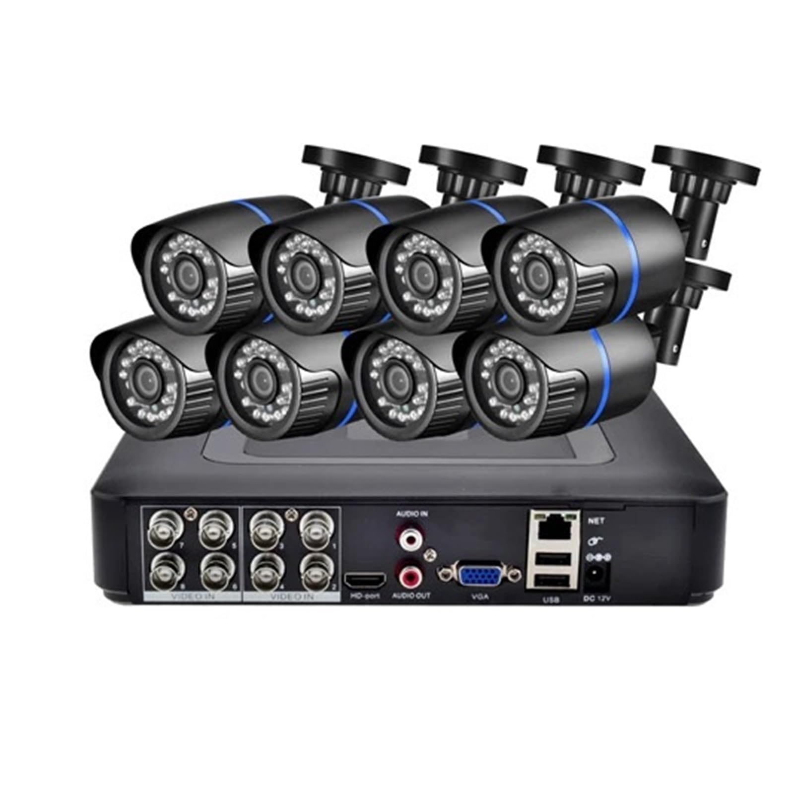 Kit de cámara AHD 8CH/4CH 5MP HD 1080P