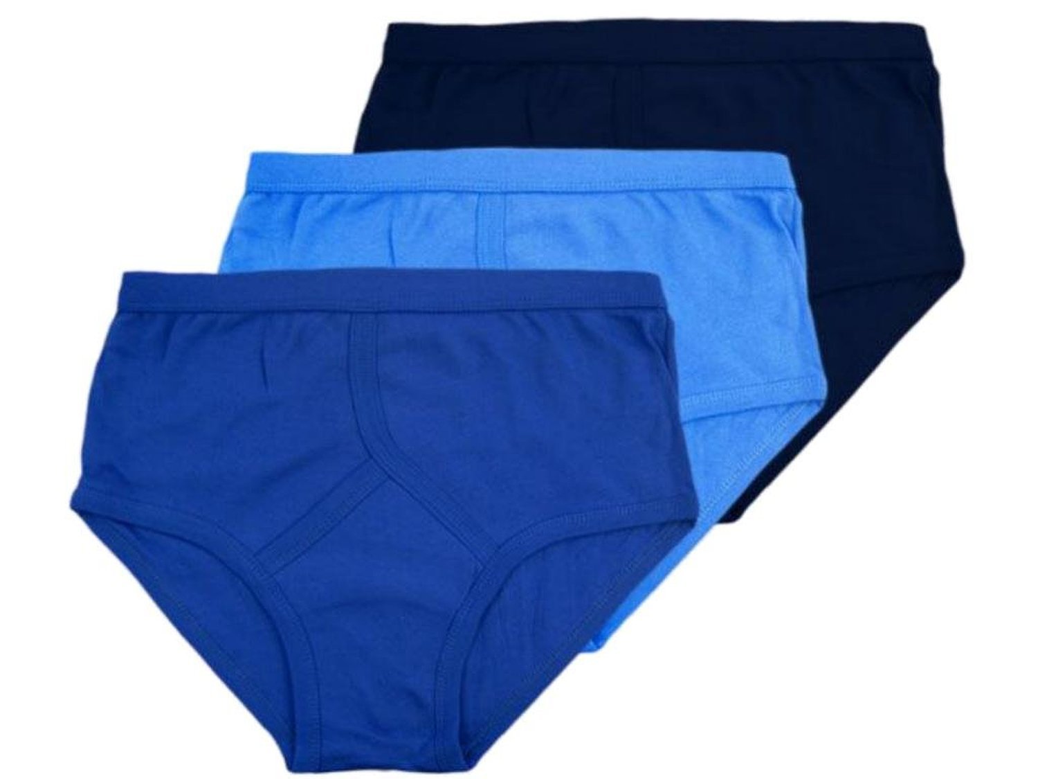 Nightwear Heaven Men's Blue Mix Assorted Blues Y Fronts Underpants Y-Fronts 6 Pair Of Underwear Briefs - 100% Cotton Size M-5Xl (M, )