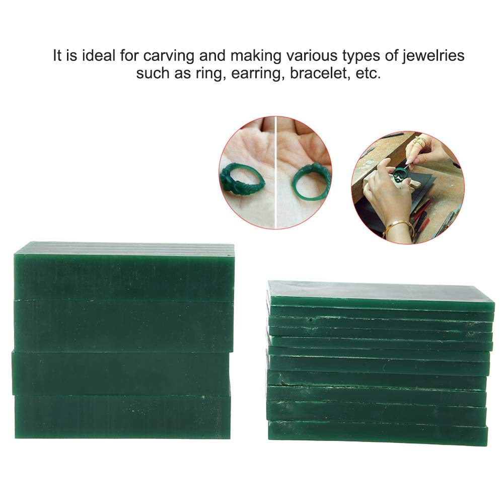 Sieraden Maken van Wax, Sieraden Model Wax 4/6/8/21/23mm Dikte Groene Carving Wax Wax Carving Tools Sieraden Graveren Maken Tool