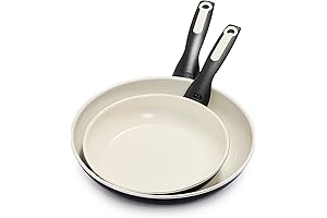 GreenPan Rio Ceramic Nonstick Frying Pan Skillet 8" & 10" Set