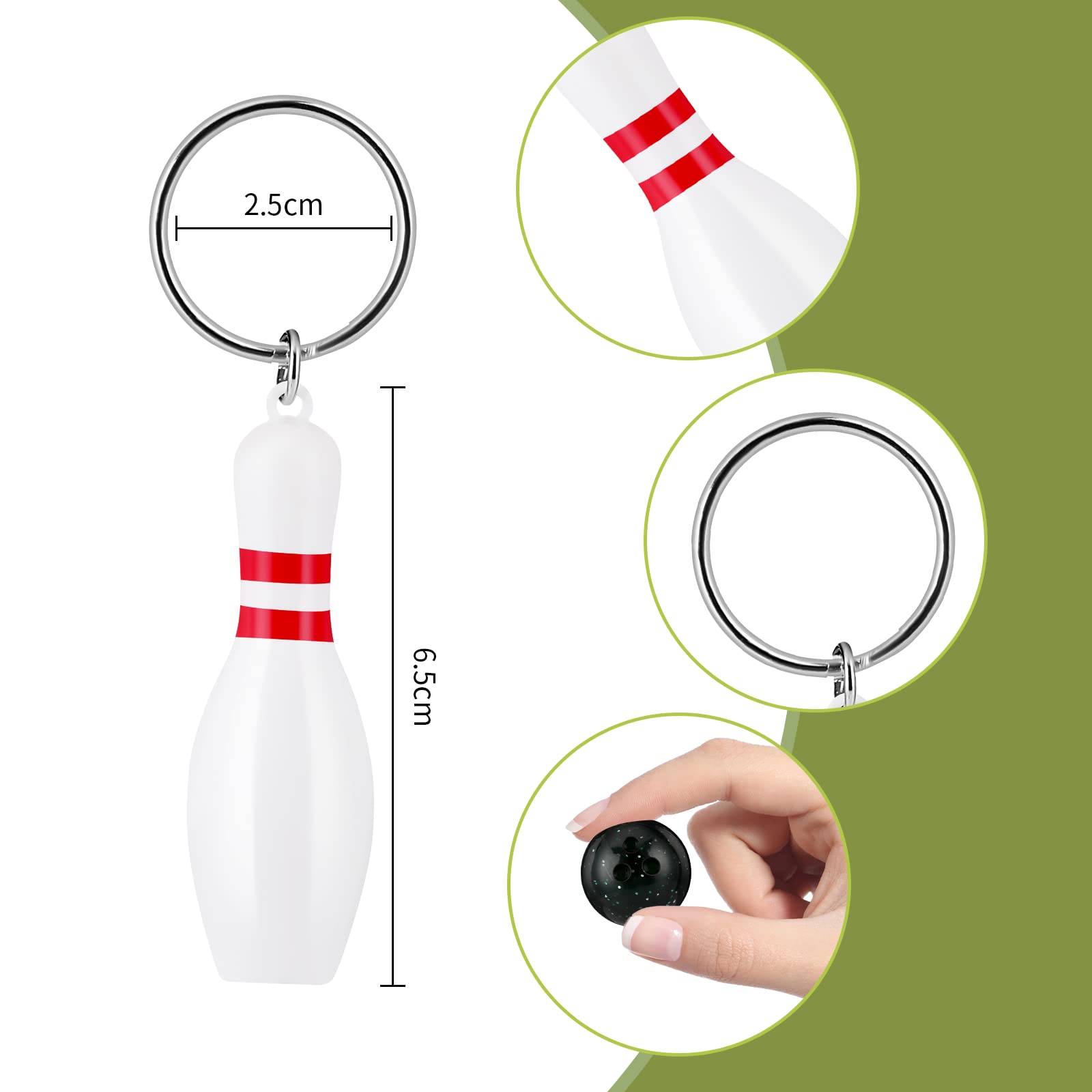 6 Medaglie Bowling Per Bambini - Zinco Dorato Con Nastro - Foto 5