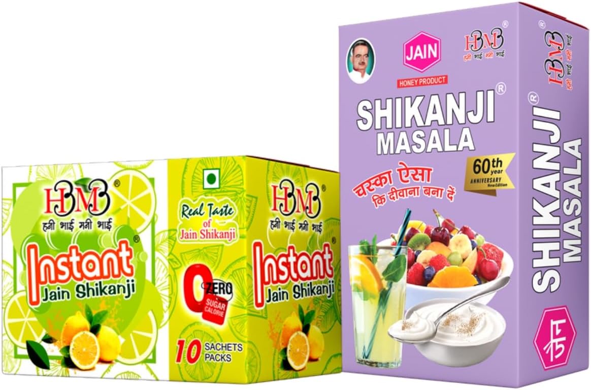 Jain Shikanji Hbmb Combo Pack Instant And Shikanji Masala 100G