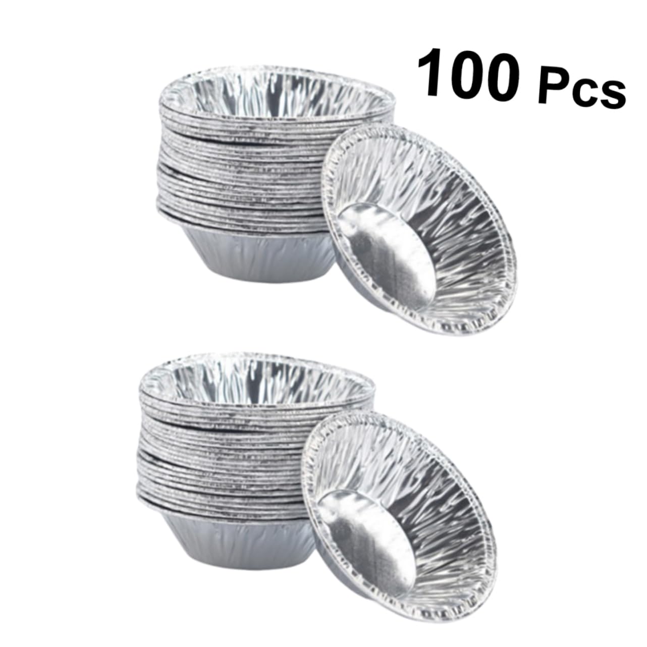 MAGICLULU 600 Piezas Sartenes Para Tarta Taza De Pastel De Aluminio Tazas De Muffins De Metal Molde Para Mini Quiches Molde De Bandeja Tazas De Tarta De Huevo Antiadherente Mollete