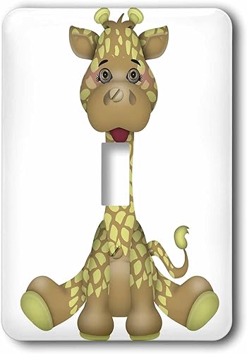 3dRose lsp_222600_1 - Interruptor de palanca individual para bebé, color marrón y verde claro, multicolor