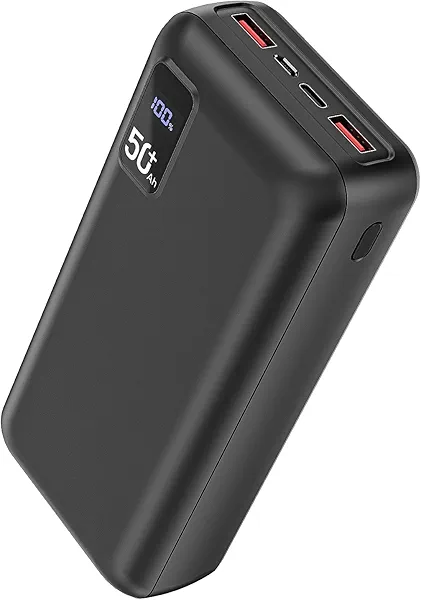 POIYTL Power Bank 50000mAh 22.5W Fast Charging Portable Charger USB-C Quick Charge with 3 Outputs & 2 Inputs LED Display Huge Capacity External Battery Pack for Most Electronic Devices on The Market