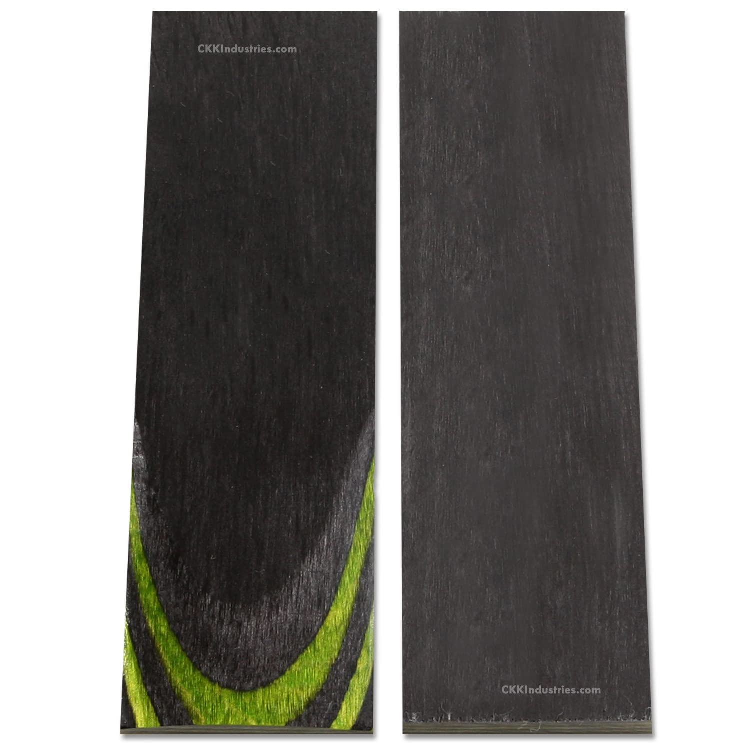 EZSMITH Dymalux Handle Scale Set - (Layered) - (Green Hornet) - (Natural/Green) - (5.0 x 1.5 x 0.250) - Custom Handle Material