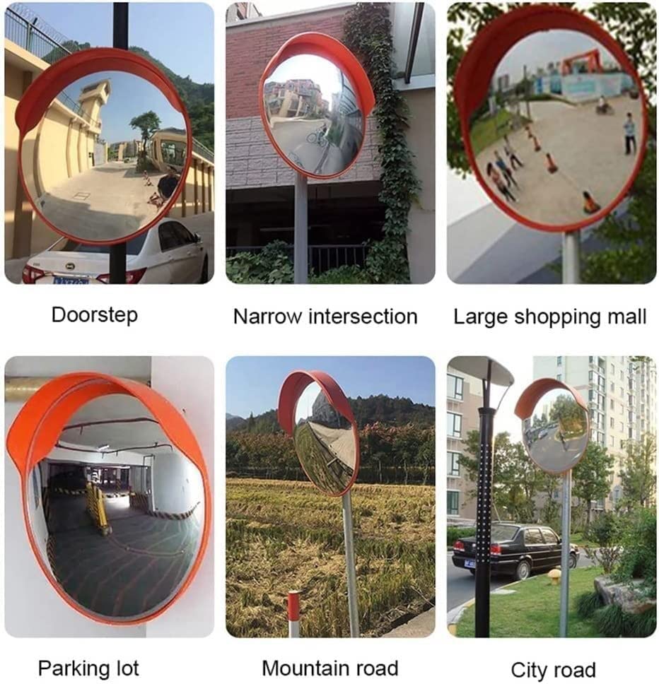 Espejo de tráfico para carril parabólico gran angular y espejo de seguridad PC 80cm 6