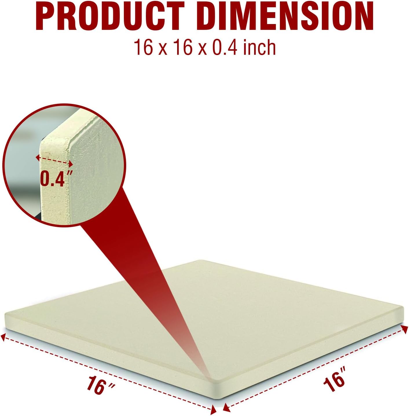 PYY Pizza Stone for 16 Inch Countertop Pizza Oven Electric Pizza Oven Commercial Pizza Oven