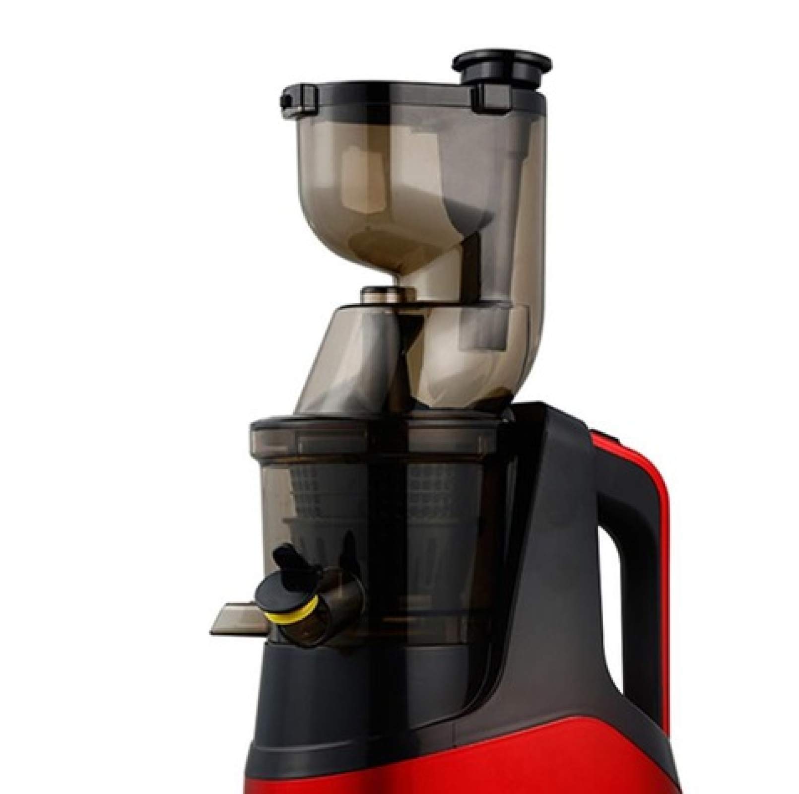 ERoomQ Juicer Slow Juicer Screw Cold Press Extractor FilterFree Easy Wash Electric Fruit Juicer Machine Large Caliber Red Red