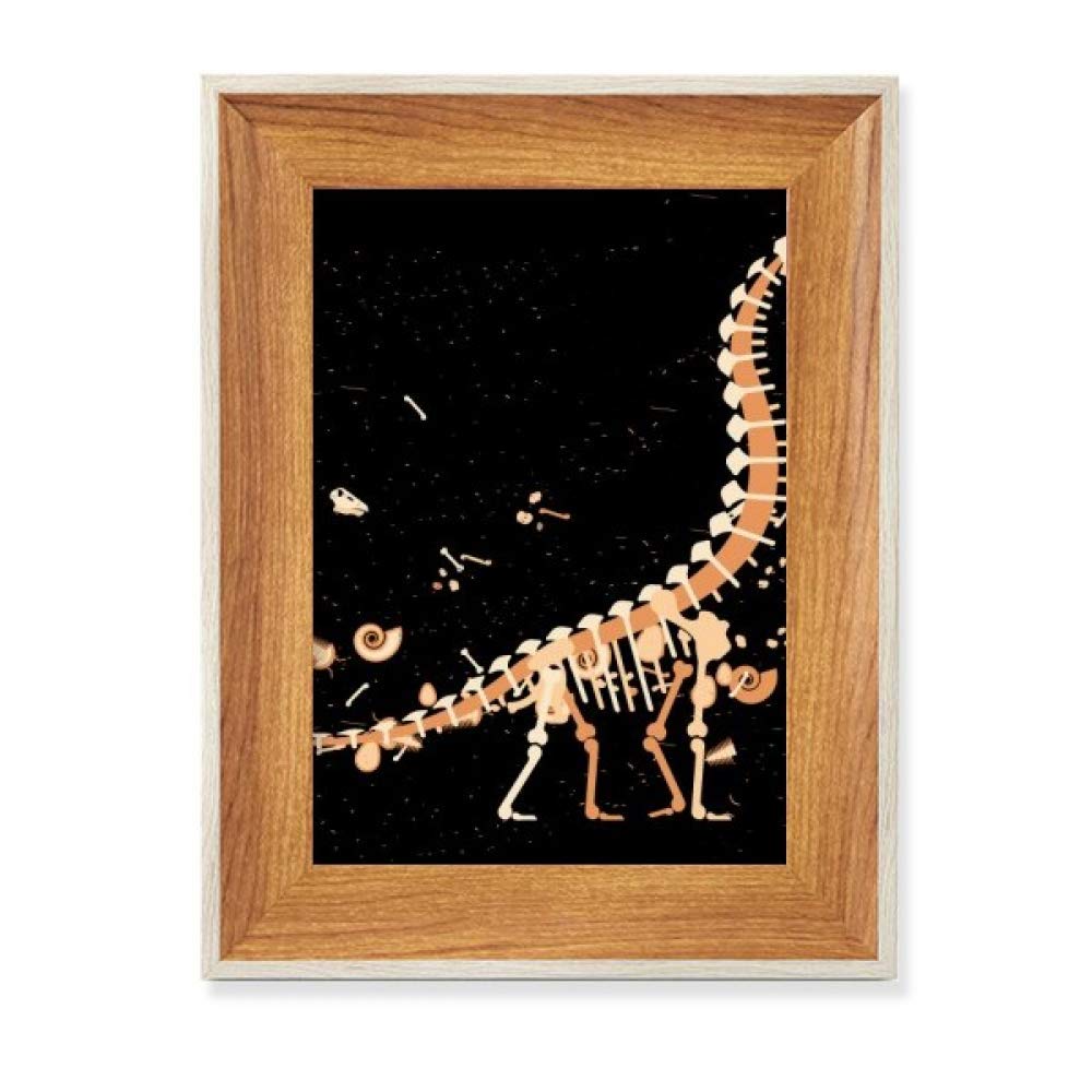 Cadre en bois fossiles de dinosaure cadeau idéal tableau art