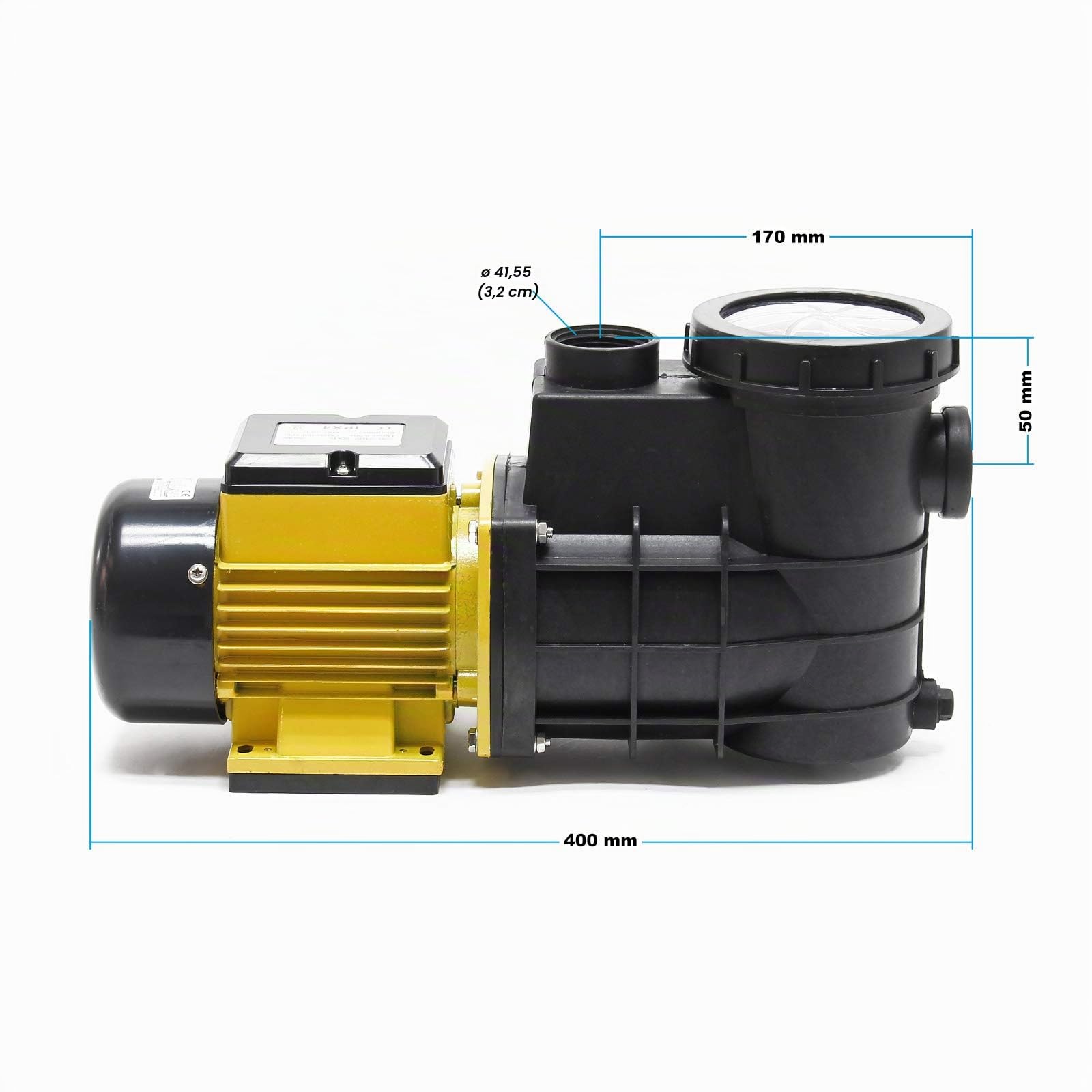 Filtro a Sabbia con valvola a 5 Posizioni Pompa autoadescante HZS-300 380W Set Piscina
