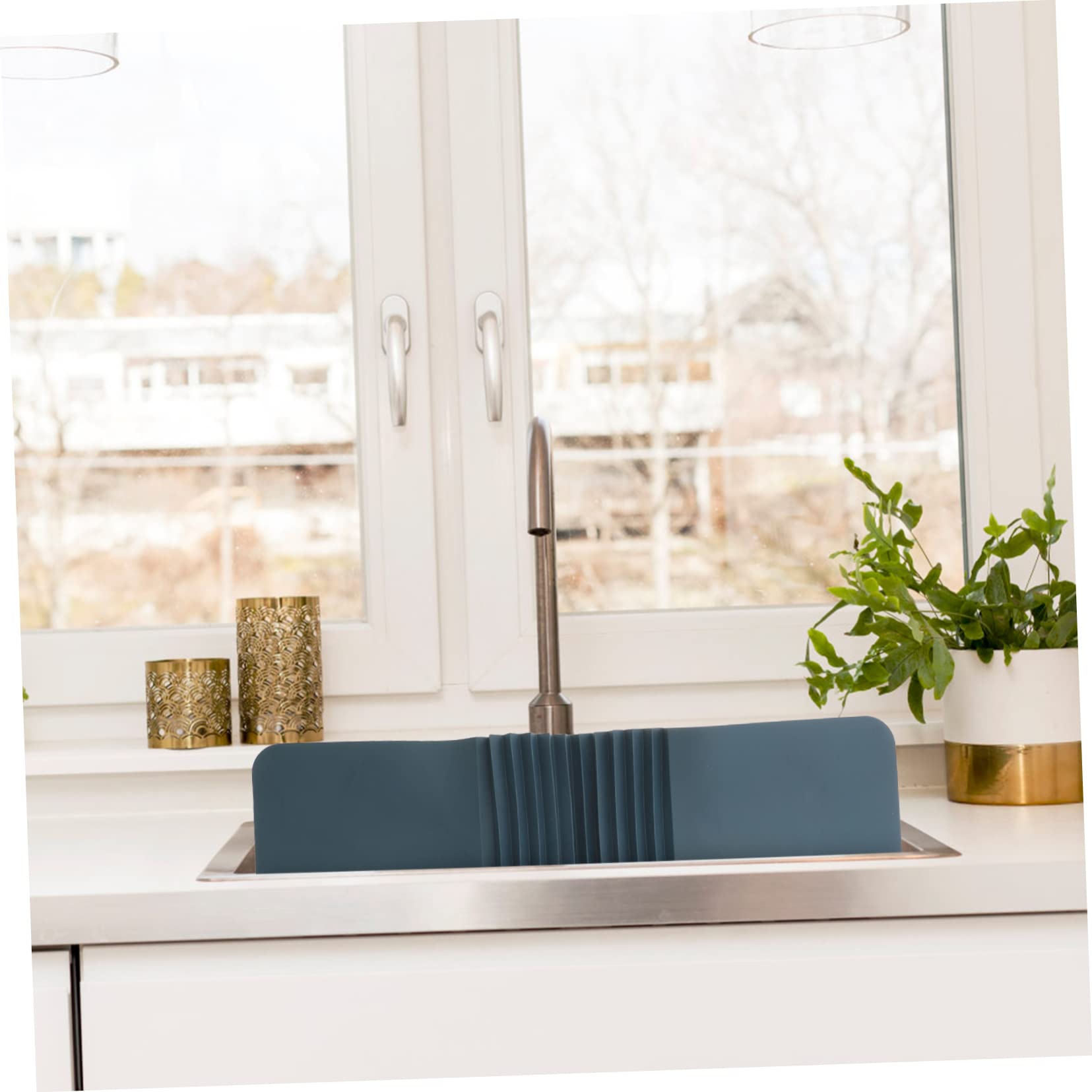 Cabilock Household Sink Guard Wear Resistant Splashing for Kitchen Sink Water Blocker Easy to Clean Convenient Use Suitable for Sinks