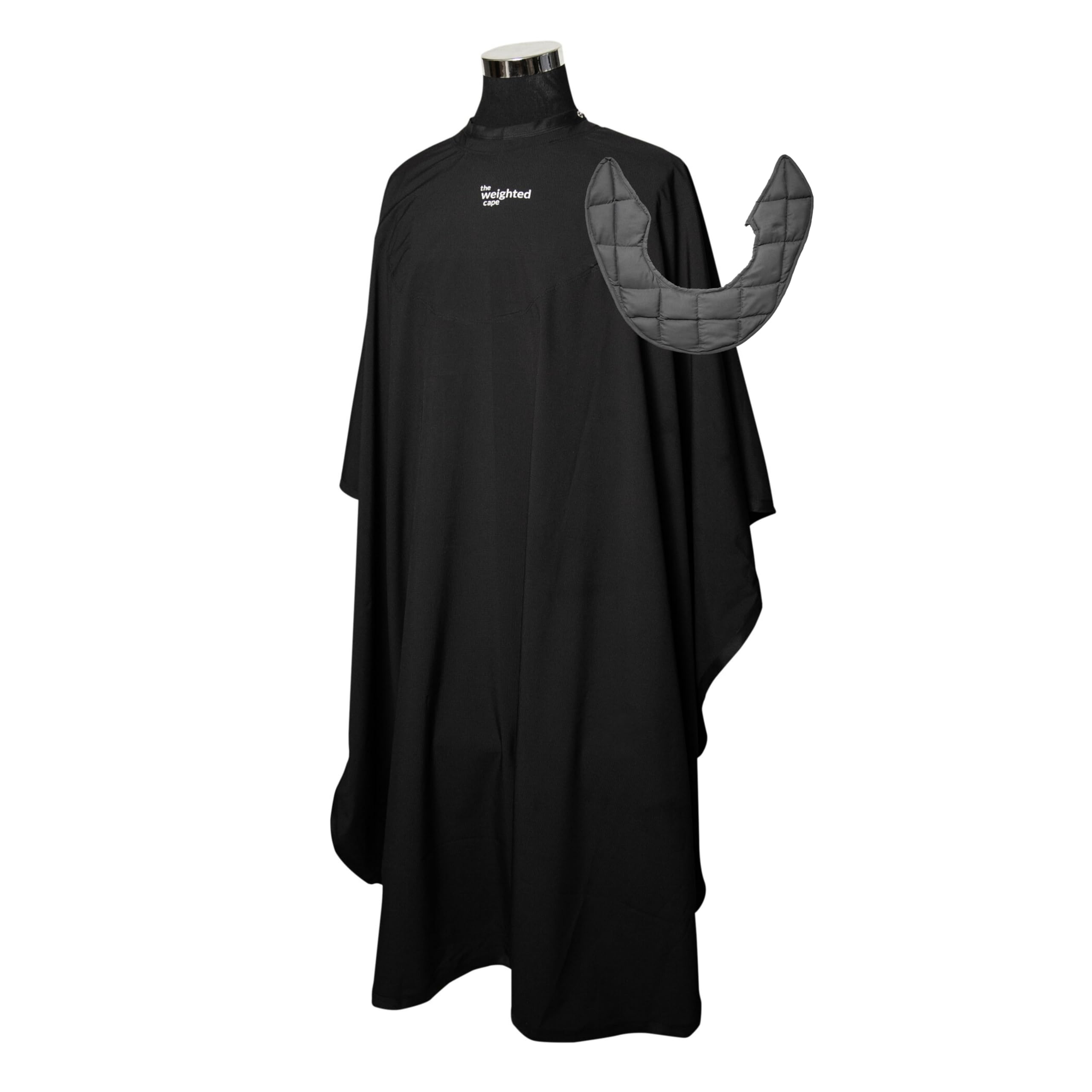 The Weighted Cape 4lb Cape (Teenager/Adult) – Weighted Hair Cutting Barber Cape with Elastic Collar, Waterproof Salon Cape for Added Comfort, Perfect