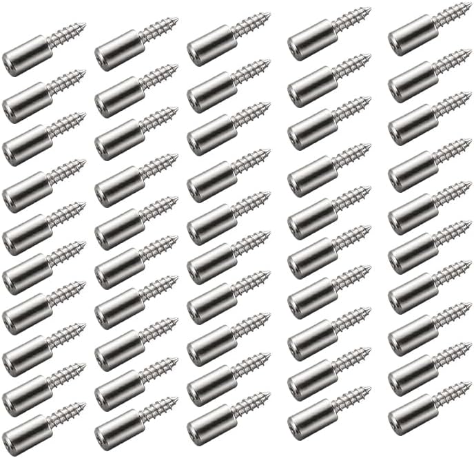 Shelf Dowels, Shelf Supports, Dowels, Tapping Bolts, Laminated Brackets, For Bookcases, Furniture Fixing, Shelf Support Parts, Metal, Shelf Brackets, Movable Shelves, Rails, Set of 50, 0.2 x