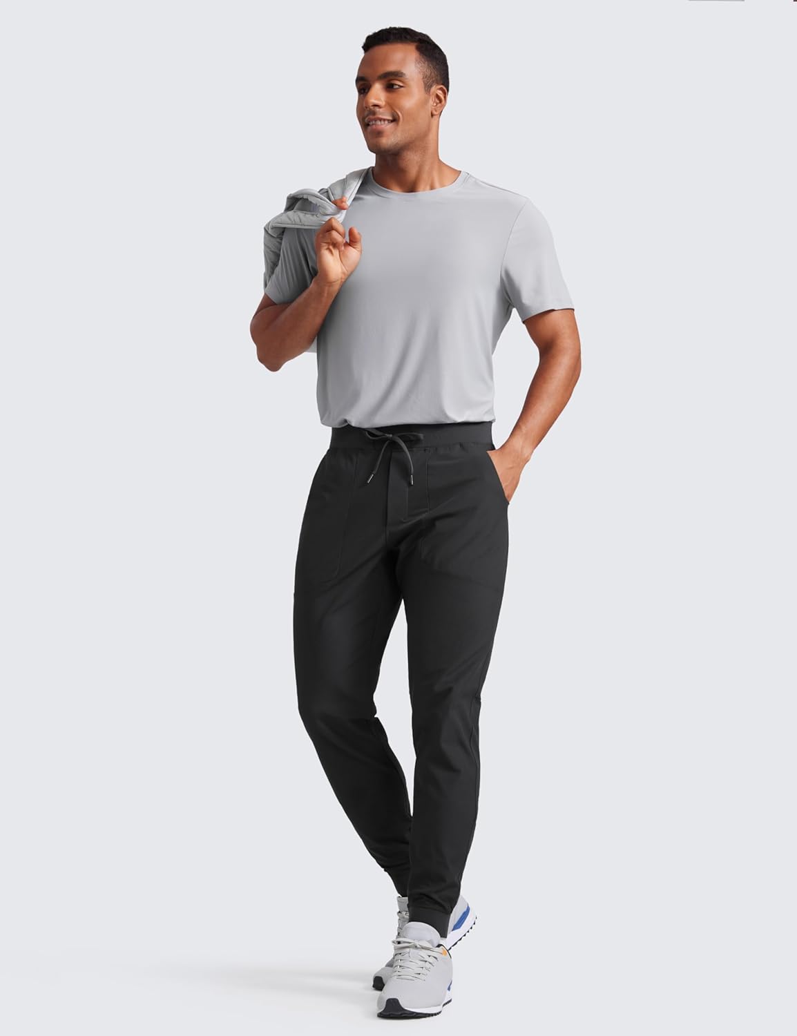 CRZ YOGA All Day Comfy Pull-On Golf Joggers for Men 28"/30"/32" - Quick Dry Lightweight Work Casual Pants with Pockets - Image 3