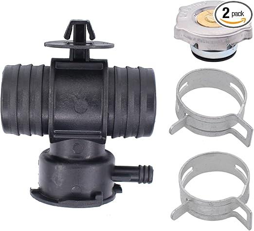 NewYall Radiator Coolant Filler Neck with Radiator Fill Cap Cover for Chrysler 200 Sebring for Dodge Caliber Avenger Durango Dakota Charger Jouney for Jeep Grand Cherokee Patriot 2007-2020
