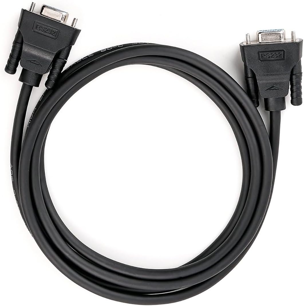 DTECH - Cavo seriale RS232 da femmina a femmina a 9 poli dritto (nero, 1,5 m)